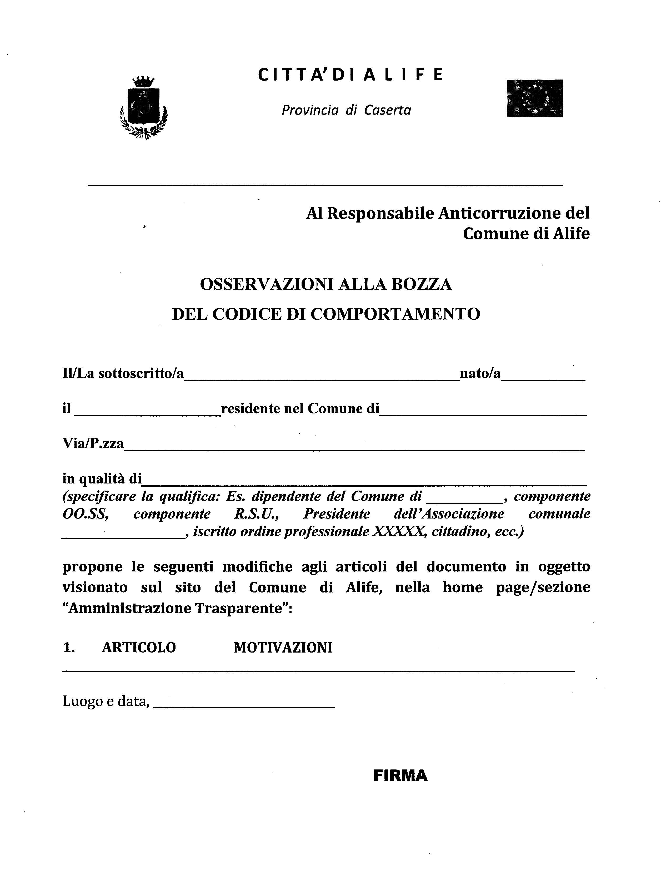 avviso codice comportamento Pagina 2