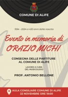 EVENTO IN MEMORIA DI ORAZIO MICHI