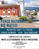 Incontro con i cittadini - Parco Nazionale del Matese
